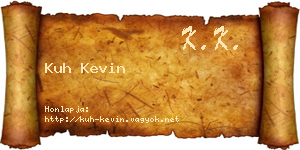 Kuh Kevin névjegykártya